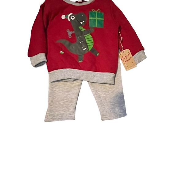 2 piece Magical Season dinosaur sweat suite - Picture 5 of 6